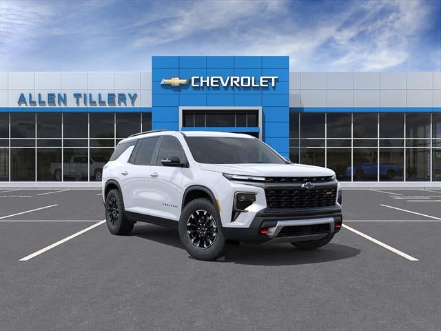 2026 Chevrolet Traverse Z71 in Polar White Tricoat — front three-quarter view