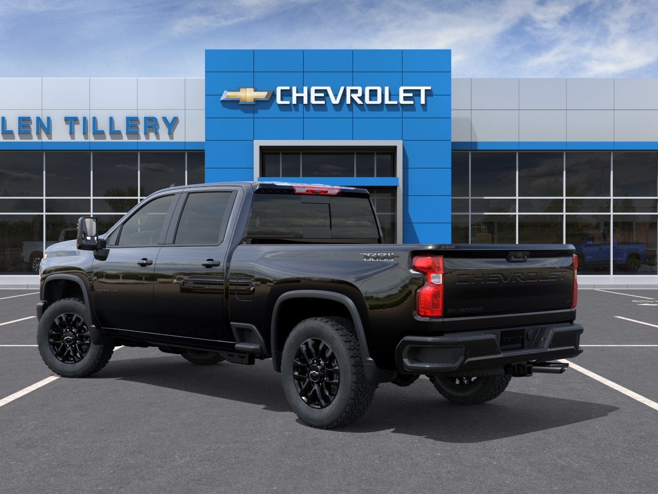 2026 Chevrolet Silverado 2500 HD — rear three-quarter view