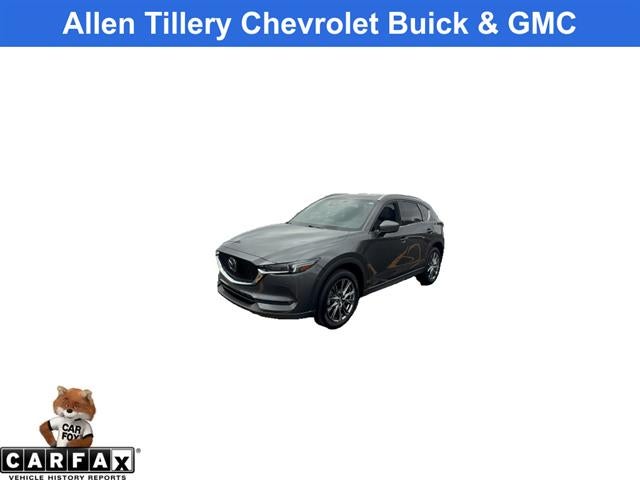 2020 Mazda Mazda CX-5 Signature in Machine Gray Meta — front three-quarter view